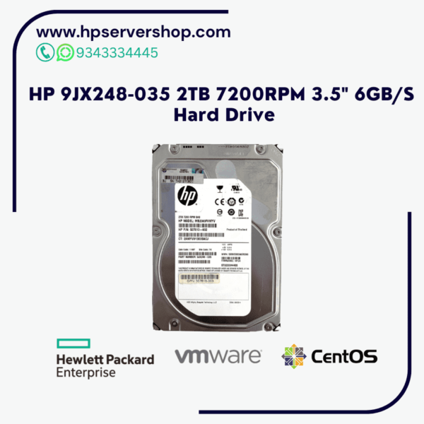 HP 9JX248-035 2TB 7200RPM 3.5 6GBS Hard Drive