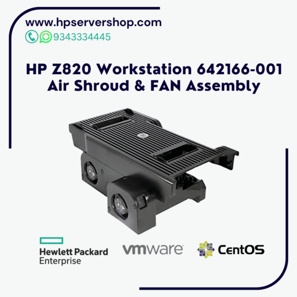 HP Z820 Workstation 642166-001 Air Shroud & FAN Assembly
