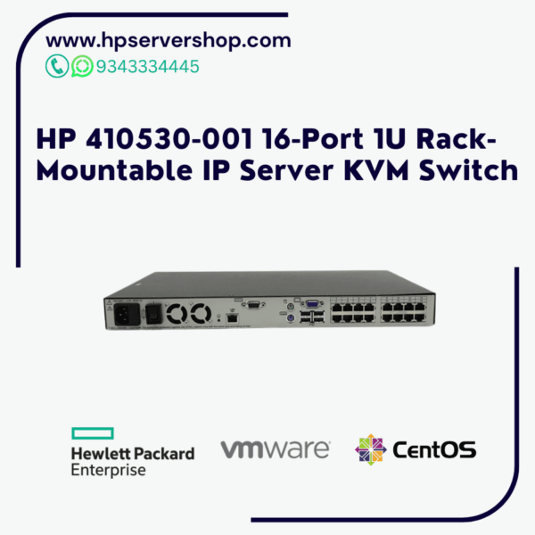 HP 410530-001 16-Port 1U Rack-Mountable IP Server KVM Switch